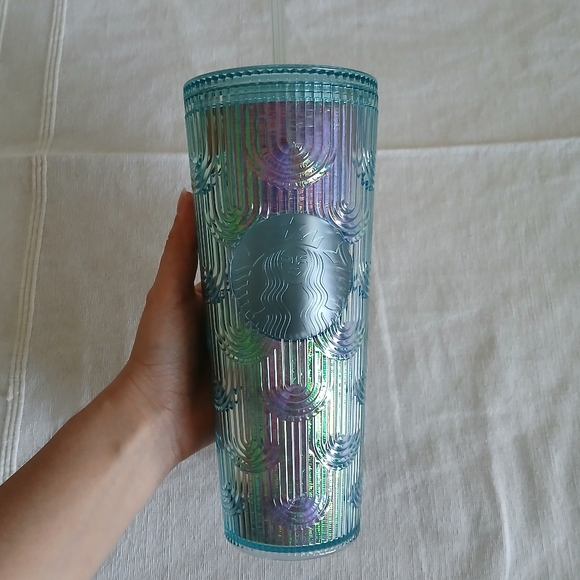 Starbucks Other - Starbucks Iridescent Mermaid Scale Blue Tumbler 2022